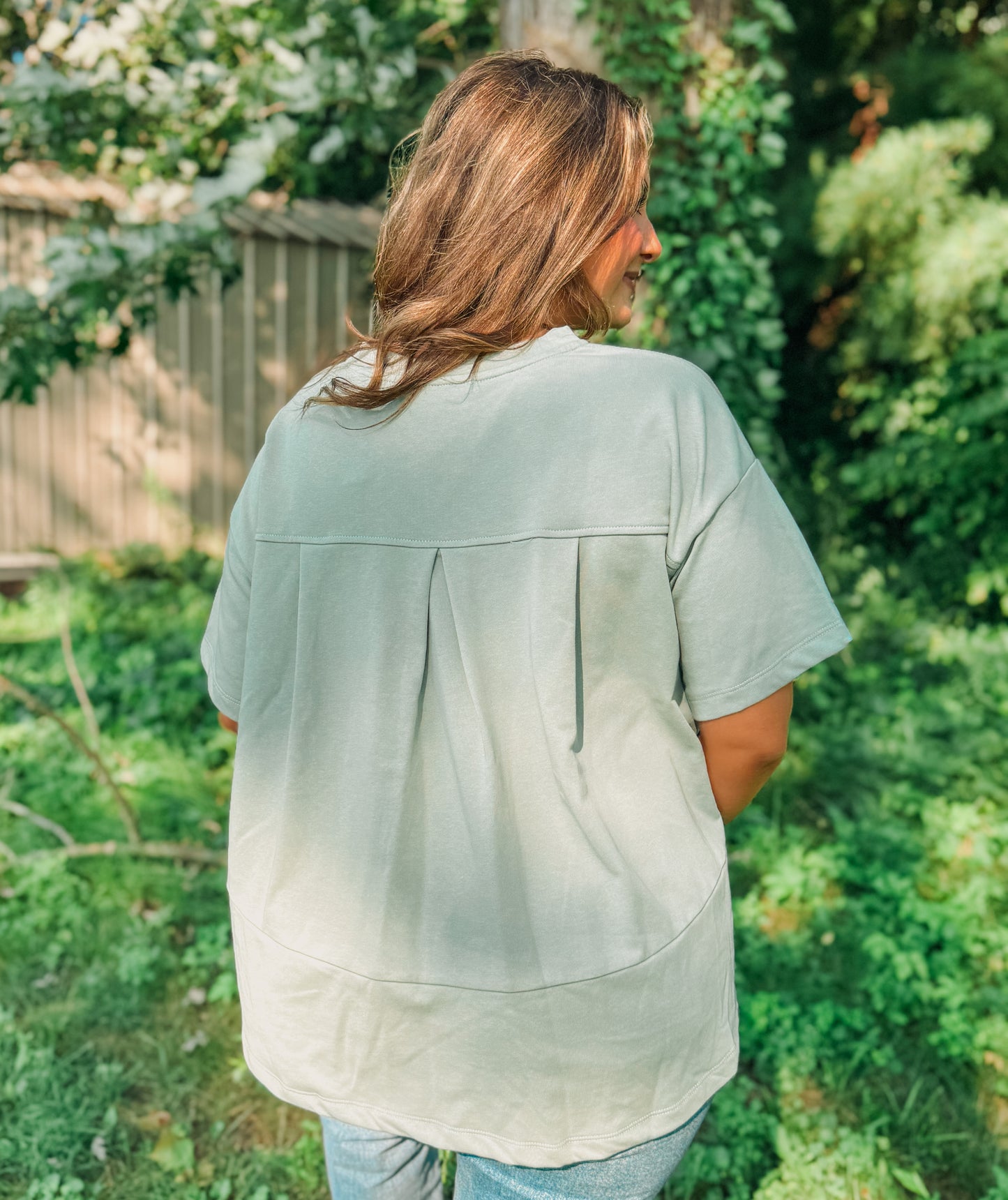 Sage French Terry Oversized Blouse