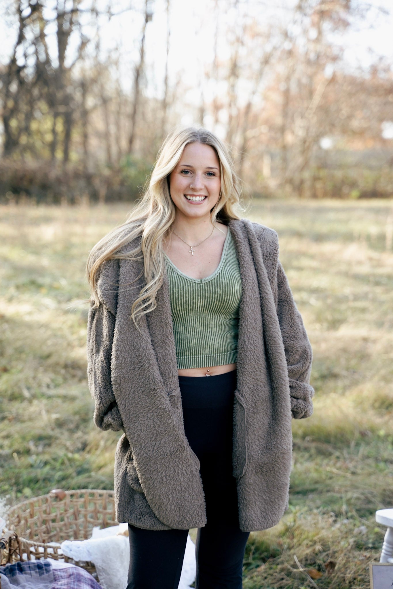 Athletic Ribbed Tank - Ash Mocha, Ash Black & Olive