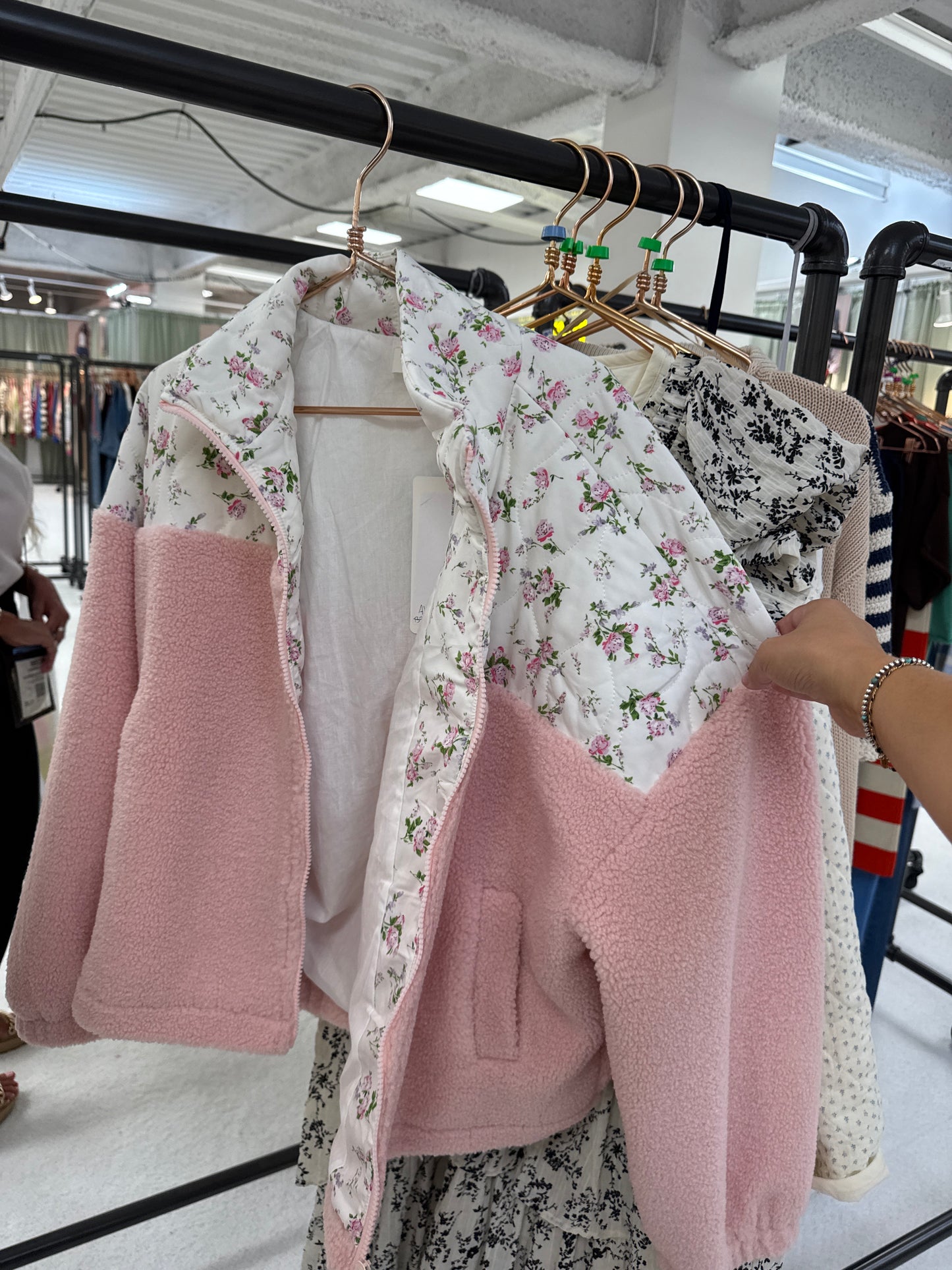 Glenda Floral Fleece Jacket