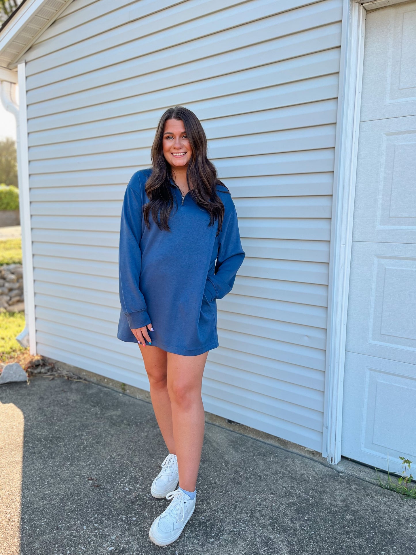 Tennis Mini Dress - Navy