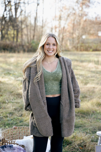 Athletic Ribbed Tank - Ash Mocha, Ash Black & Olive