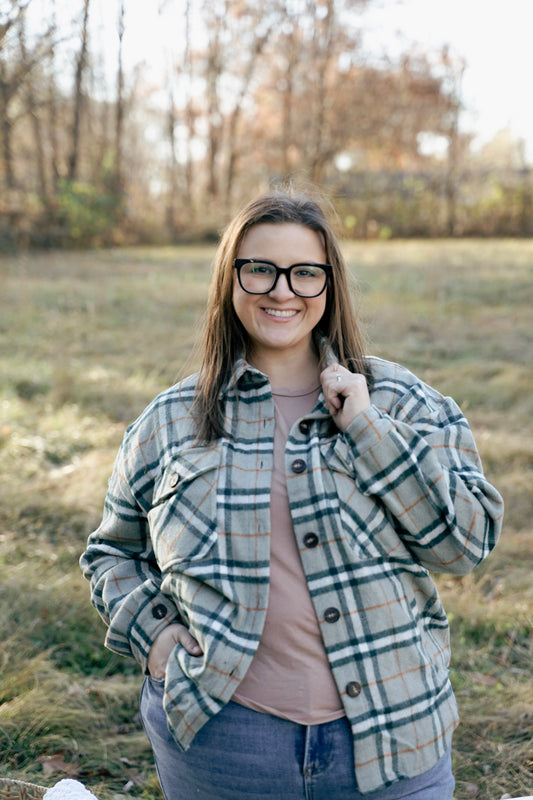 Cozy Cabin Evergreen Shacket