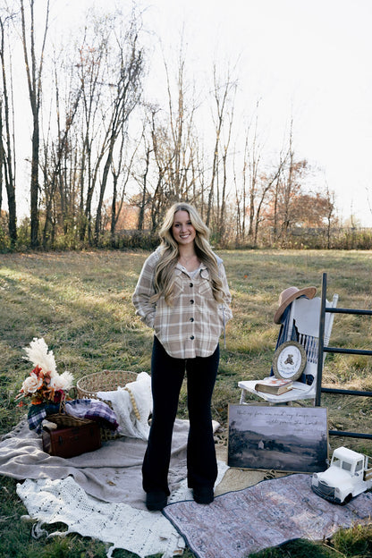 The Aspen Hooded Plaid Shacket