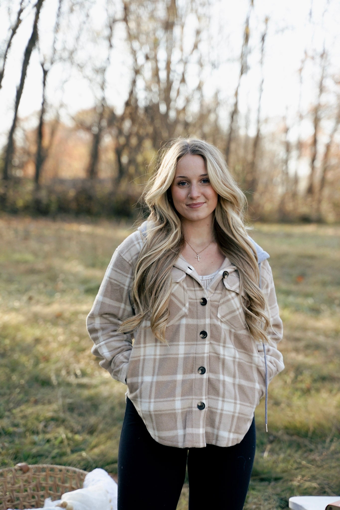 The Aspen Hooded Plaid Shacket