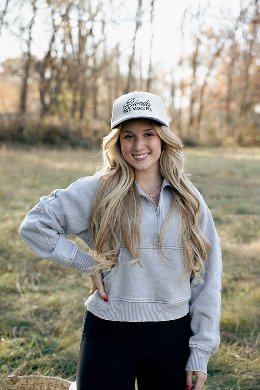 Slate Gray Athletic Pullover