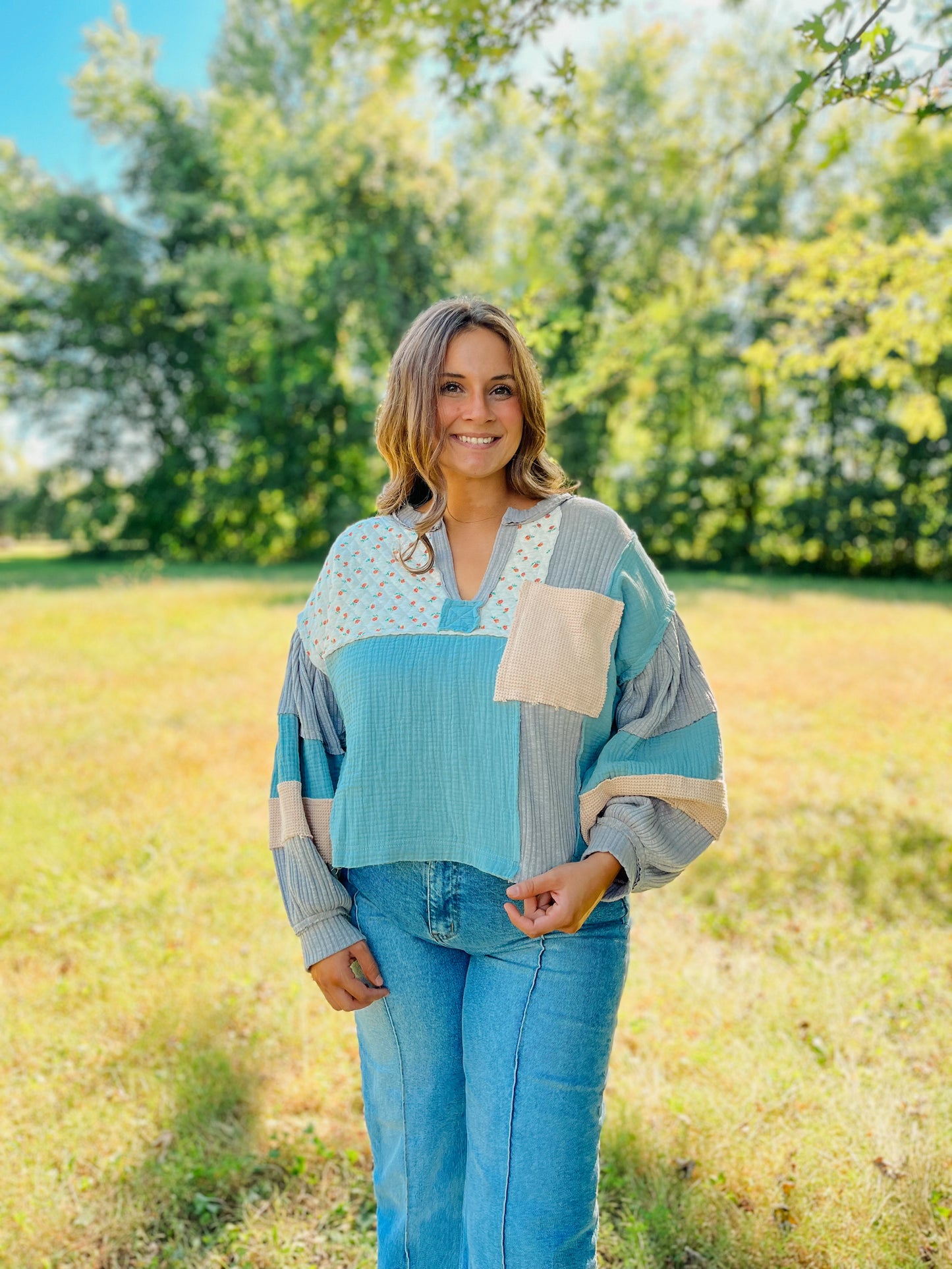 Edith Oversized Long Sleeve Top