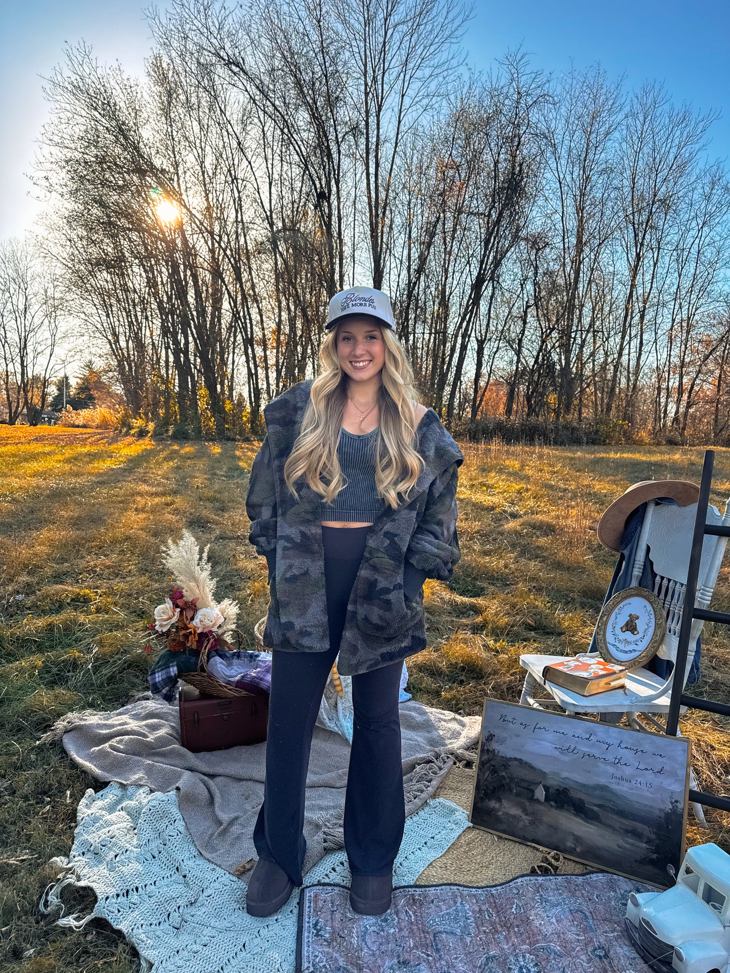 The Cozy Cloud Sherpa — Dark Camo