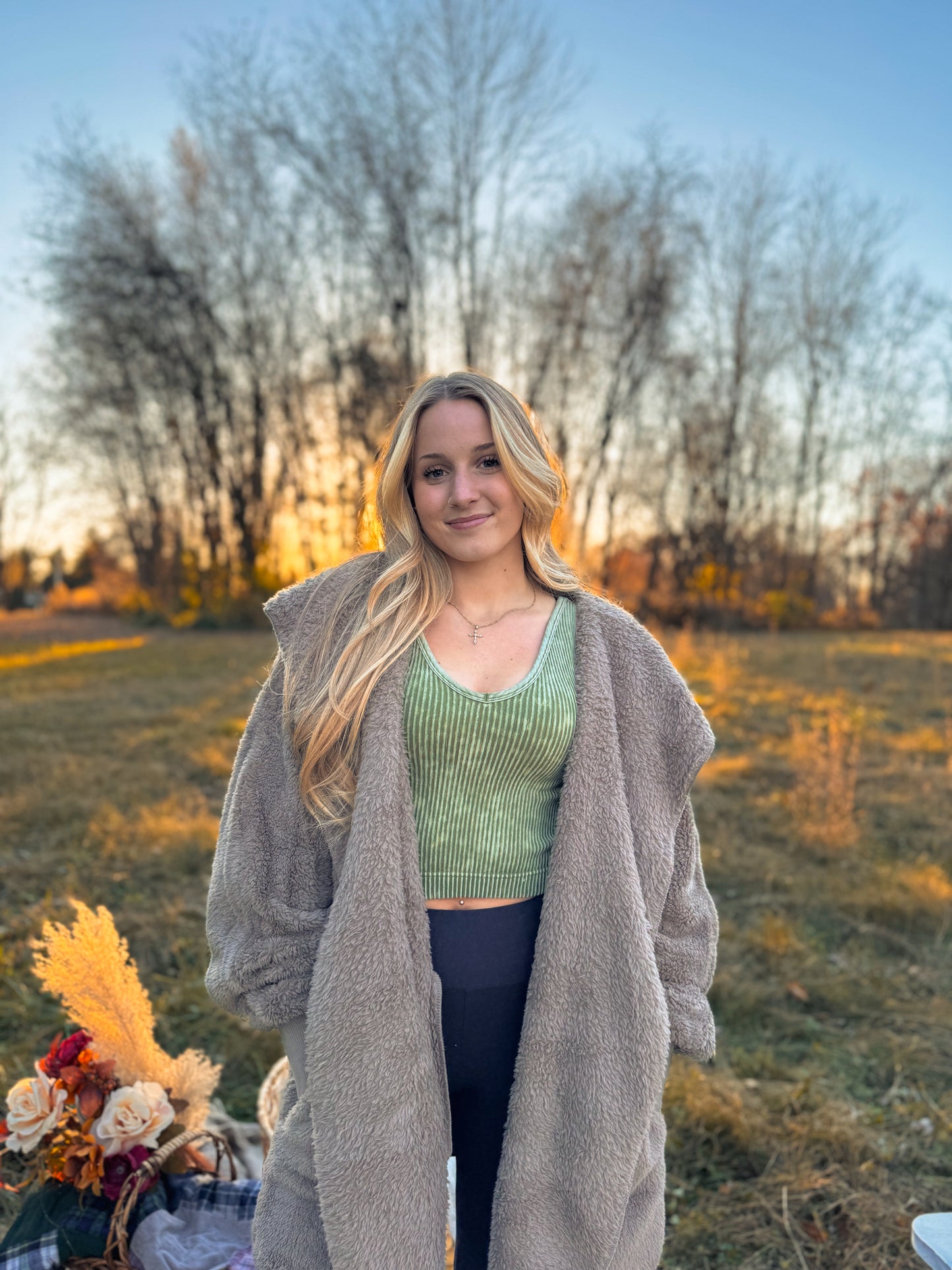 Athletic Ribbed Tank - Ash Mocha, Ash Black & Olive