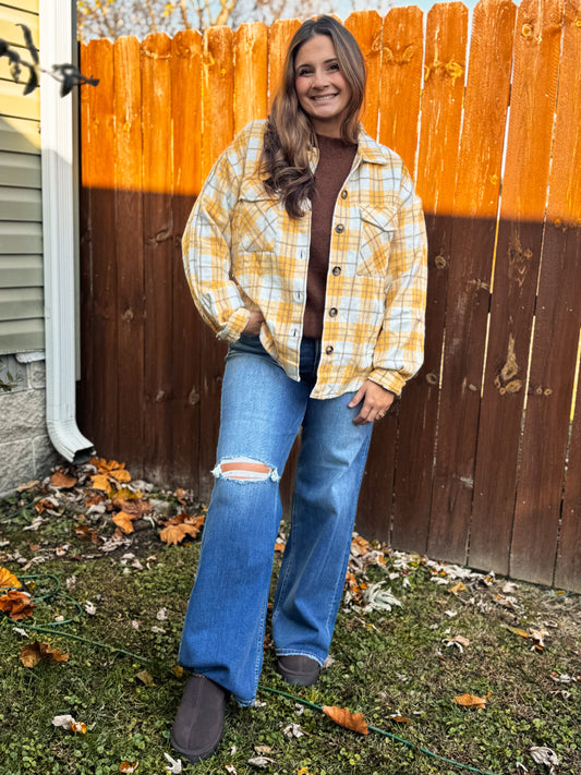The Sunny Fields Plaid Shacket