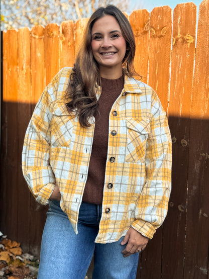 The Sunny Fields Plaid Shacket