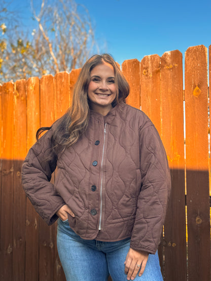 The Mocha Quilt Jacket