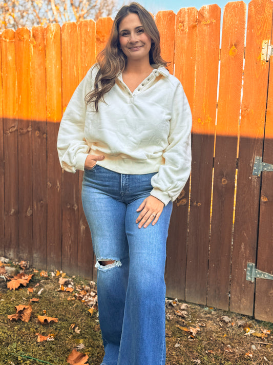 The Elsa Pullover — Cream