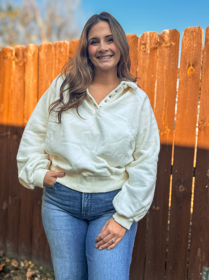 The Elsa Pullover — Cream