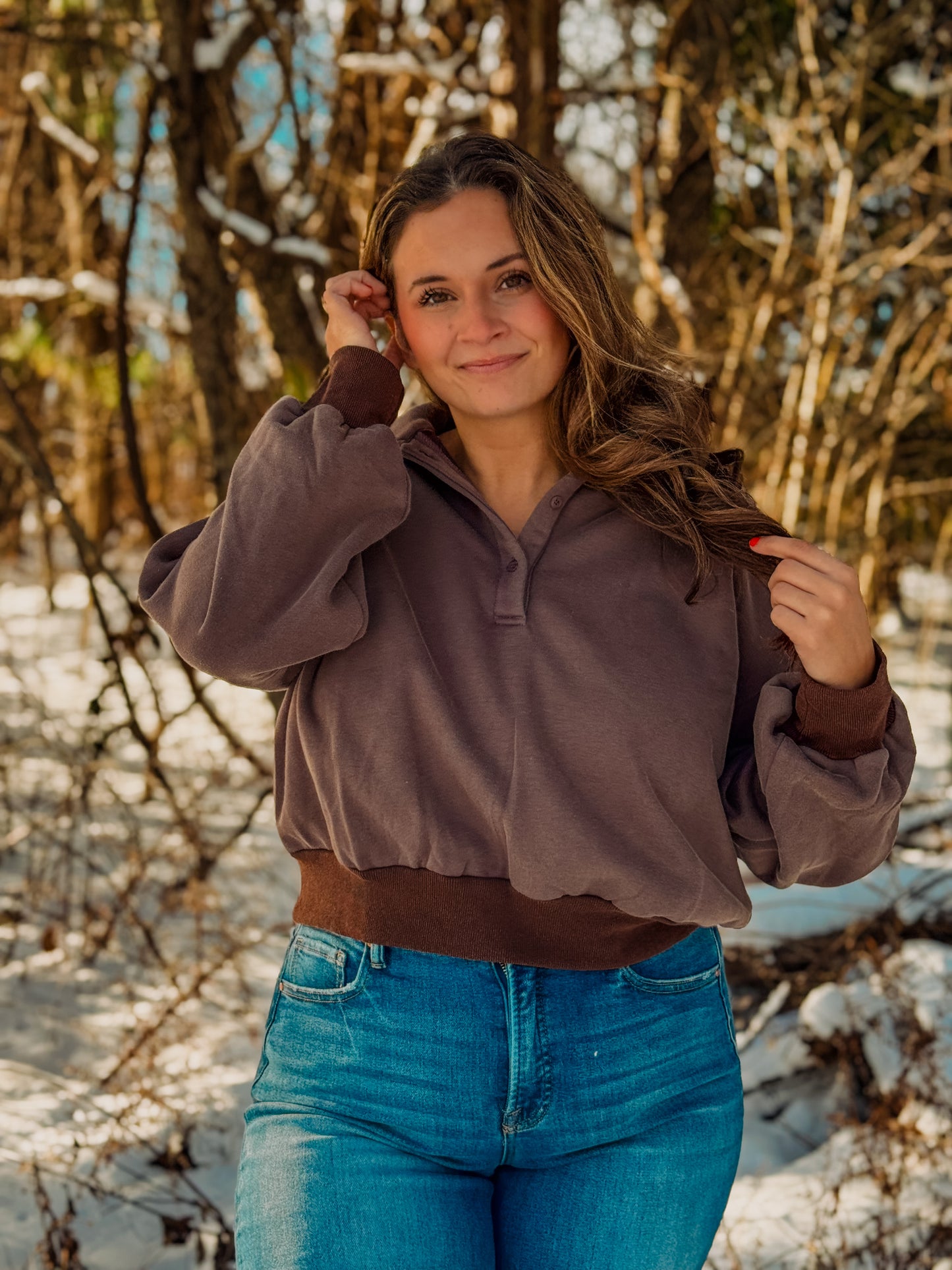 The Dusted Mocha Pullover