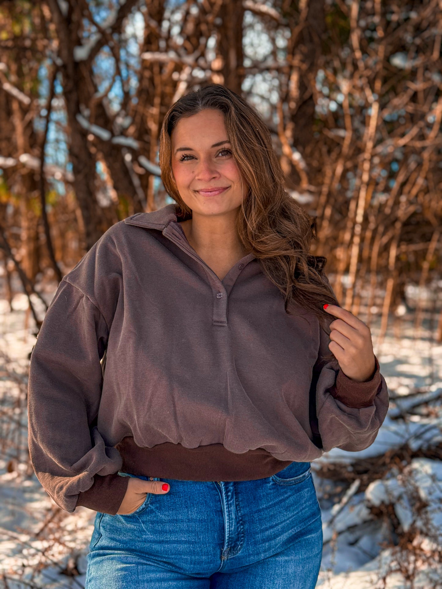 The Dusted Mocha Pullover