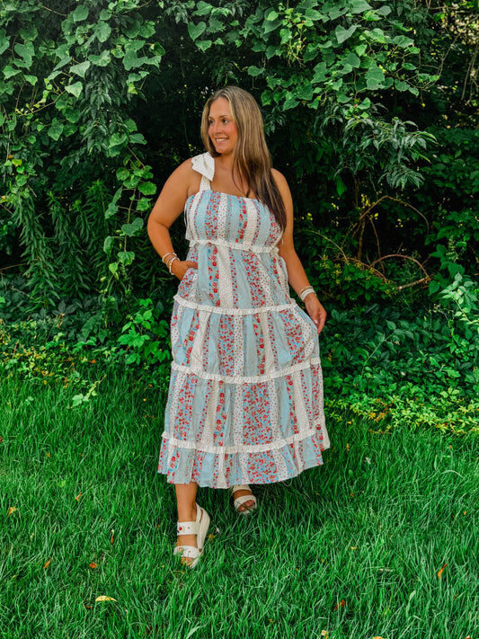 Miss America Floral Maxi Dress