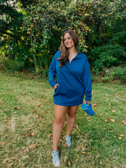 Tennis Mini Dress - Navy